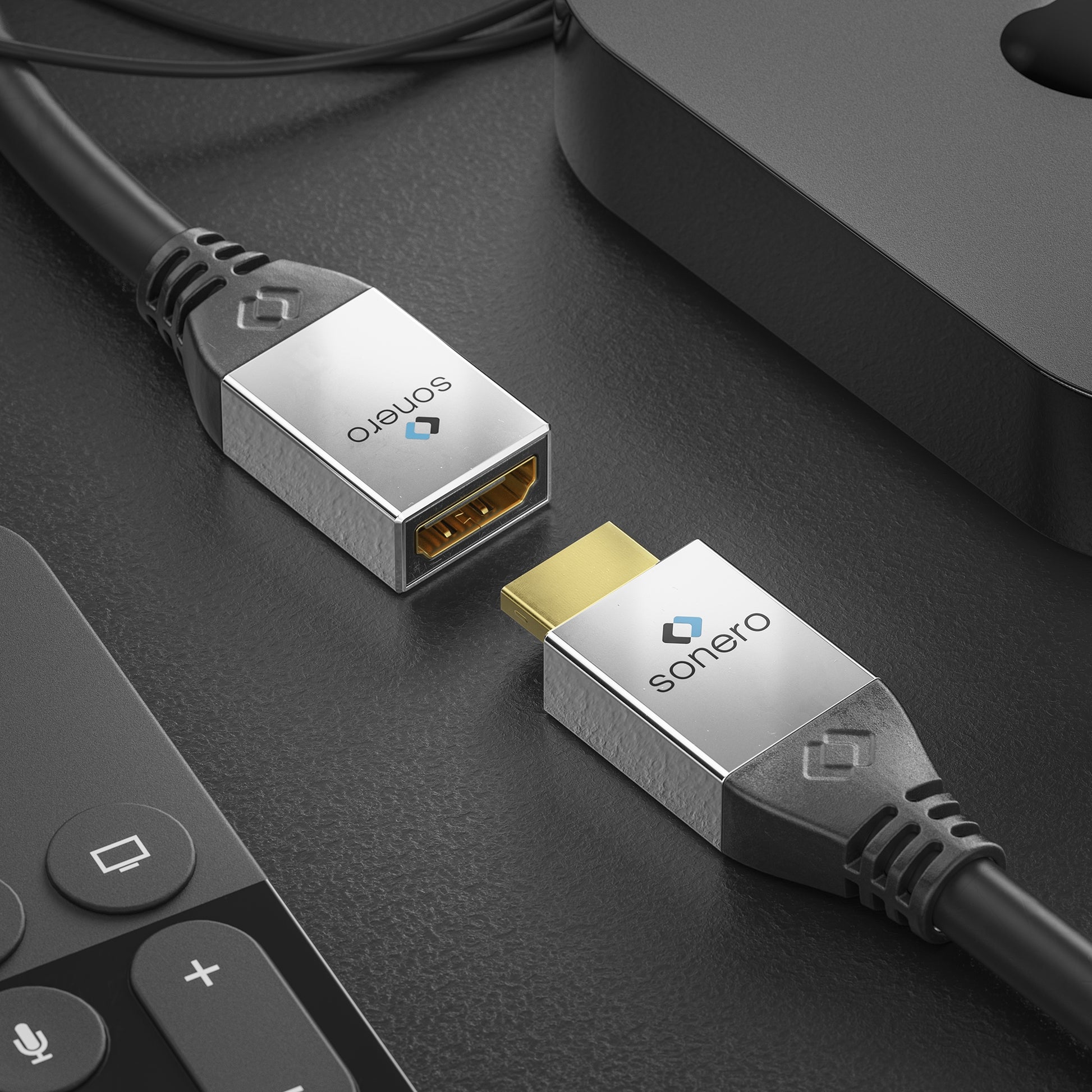 Sonero Micro-HDMI auf HDMI Kabel HDMI 2.0 4K 60 Hz – 0,25 m – HDR, ARC