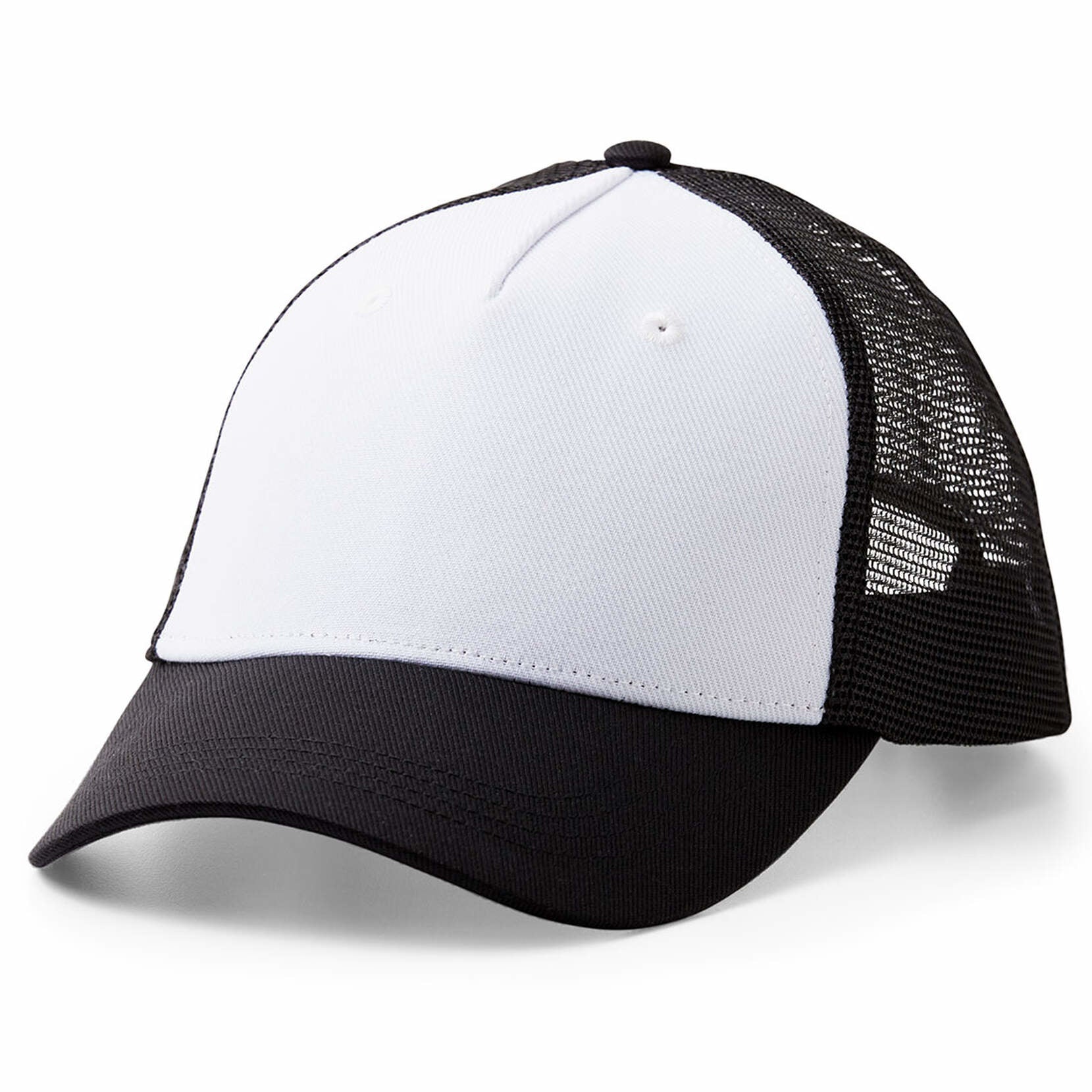 Cricut Trucker-Cap, Polyester, Schwarz/Weiss, für Sublimation und Aufbügelfolien