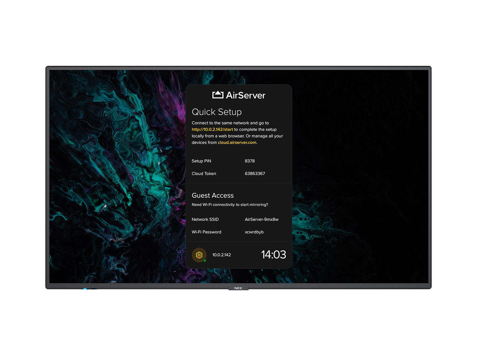 NEC MultiSync M551 – 55", 3840 × 2160 (4K), IPS, LAN