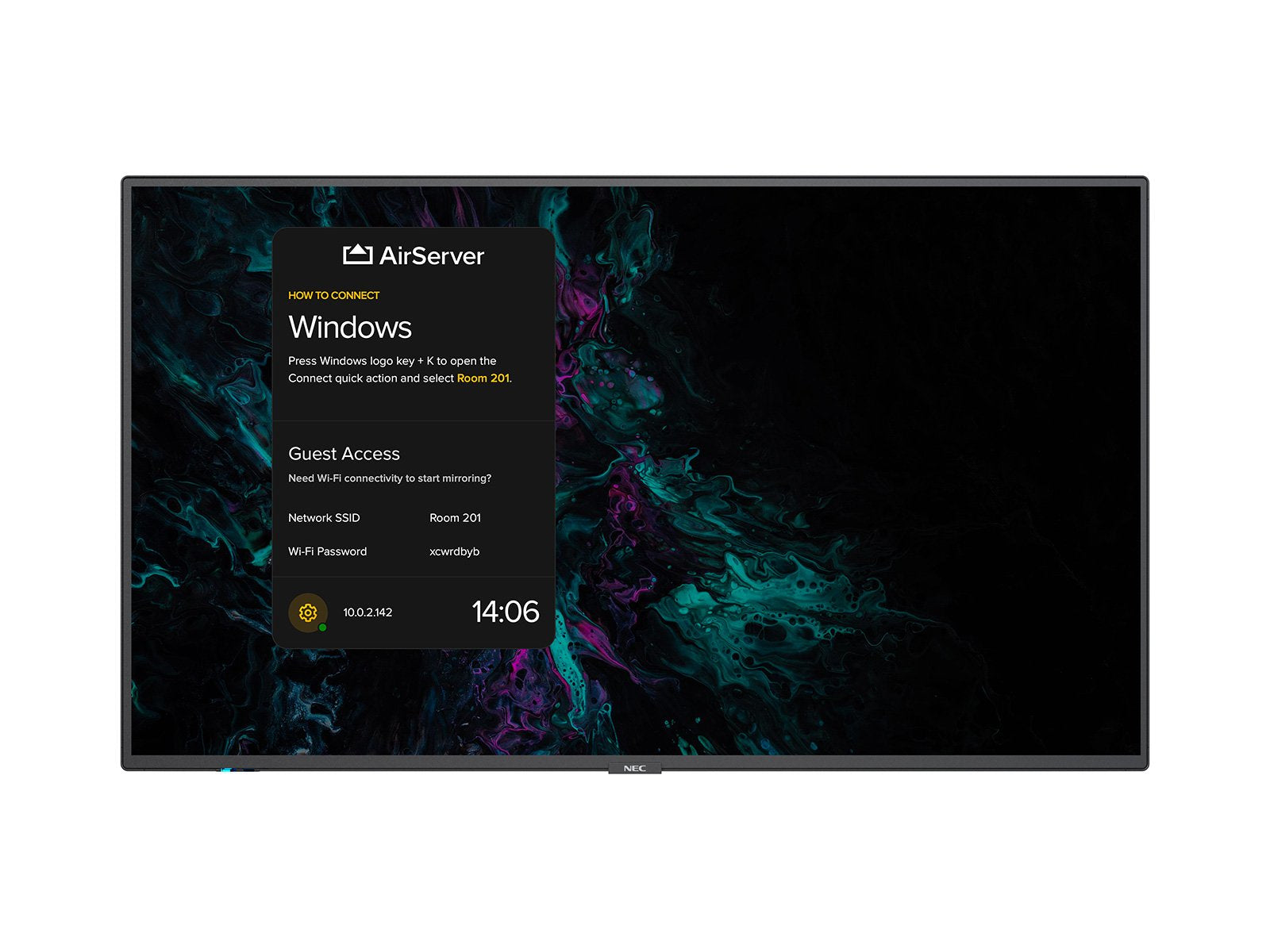 NEC MultiSync M551 – 55", 3840 × 2160 (4K), IPS, LAN