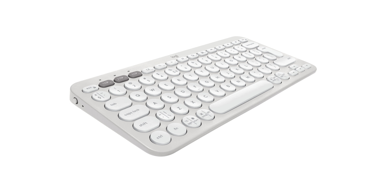 Logitech Pebble 2 Combo – Tastatur, kabellos (Bluetooth/2,4 GHz), US-Layout (EN), Weiss