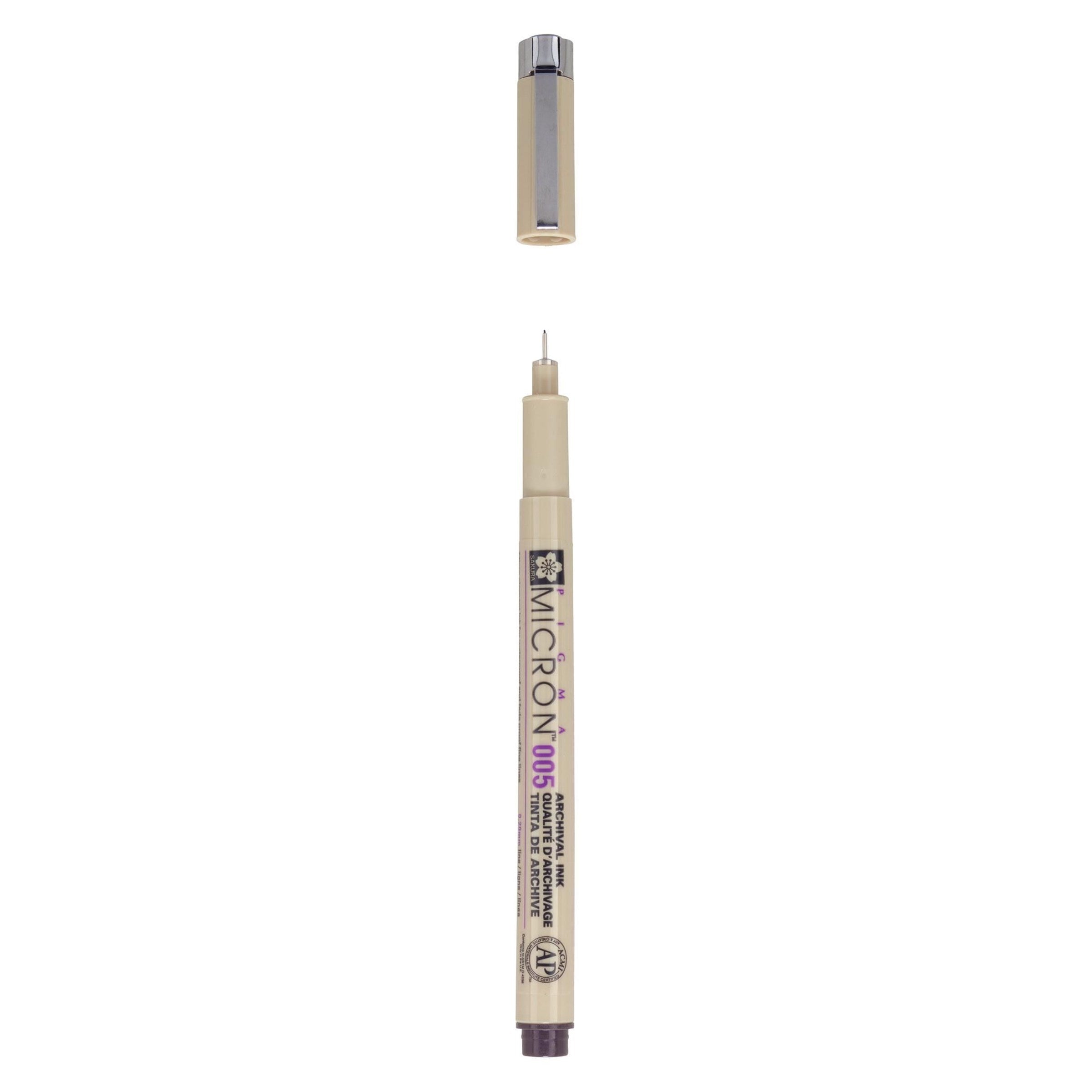 Sakura Pigma Micron Fineliner – 0,2 mm, Sepia, 1 Stk.