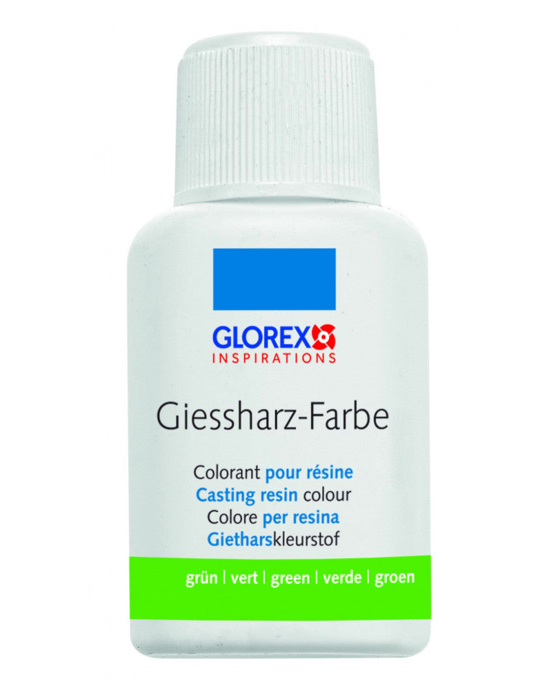 GLOREX Giessharz-Farbe – Grün – 20 ml – für Giessharz