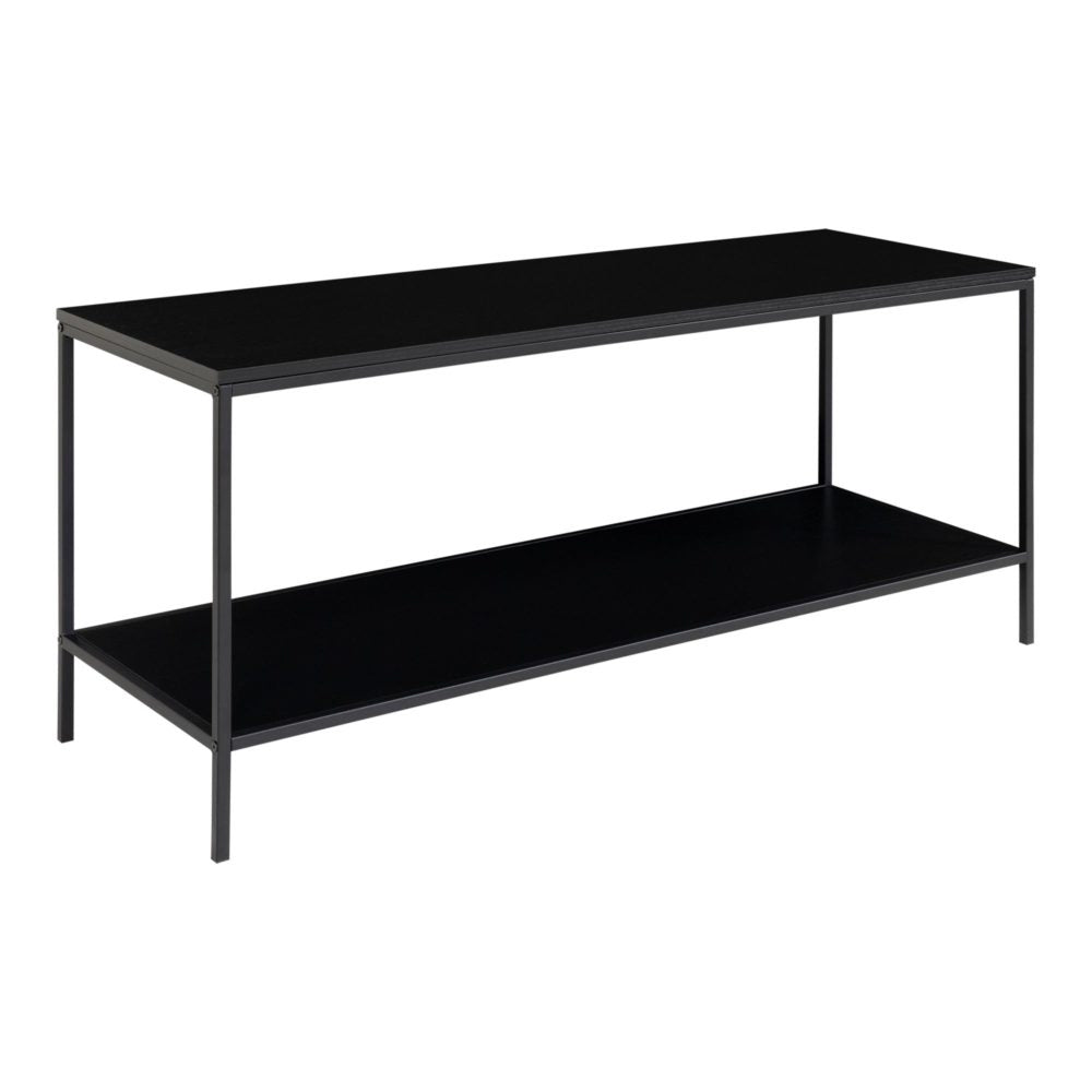 House Nordic TV-Möbel – schwarz, Stahl, 100 × 45 × 36 cm, mit 2 Regalen
