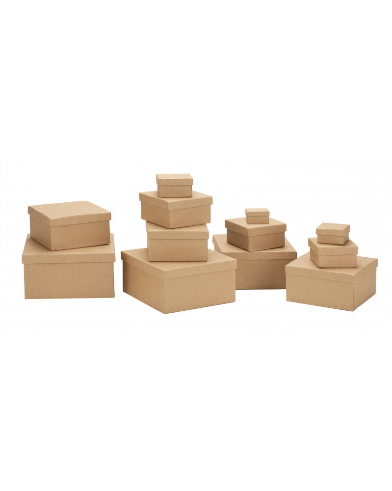 GLOREX Verpackungsbox, braun – 12 Stk.