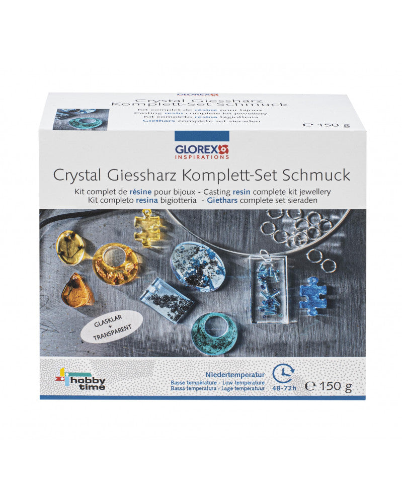 Glorex Crystal-Giessharz Starter-Set – 31 g, Komplettset, 1 Stück