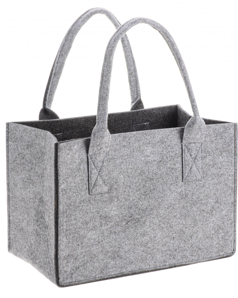 GLOREX Stofftasche, Filz, Grau/Anthrazit, 380×260×240 mm