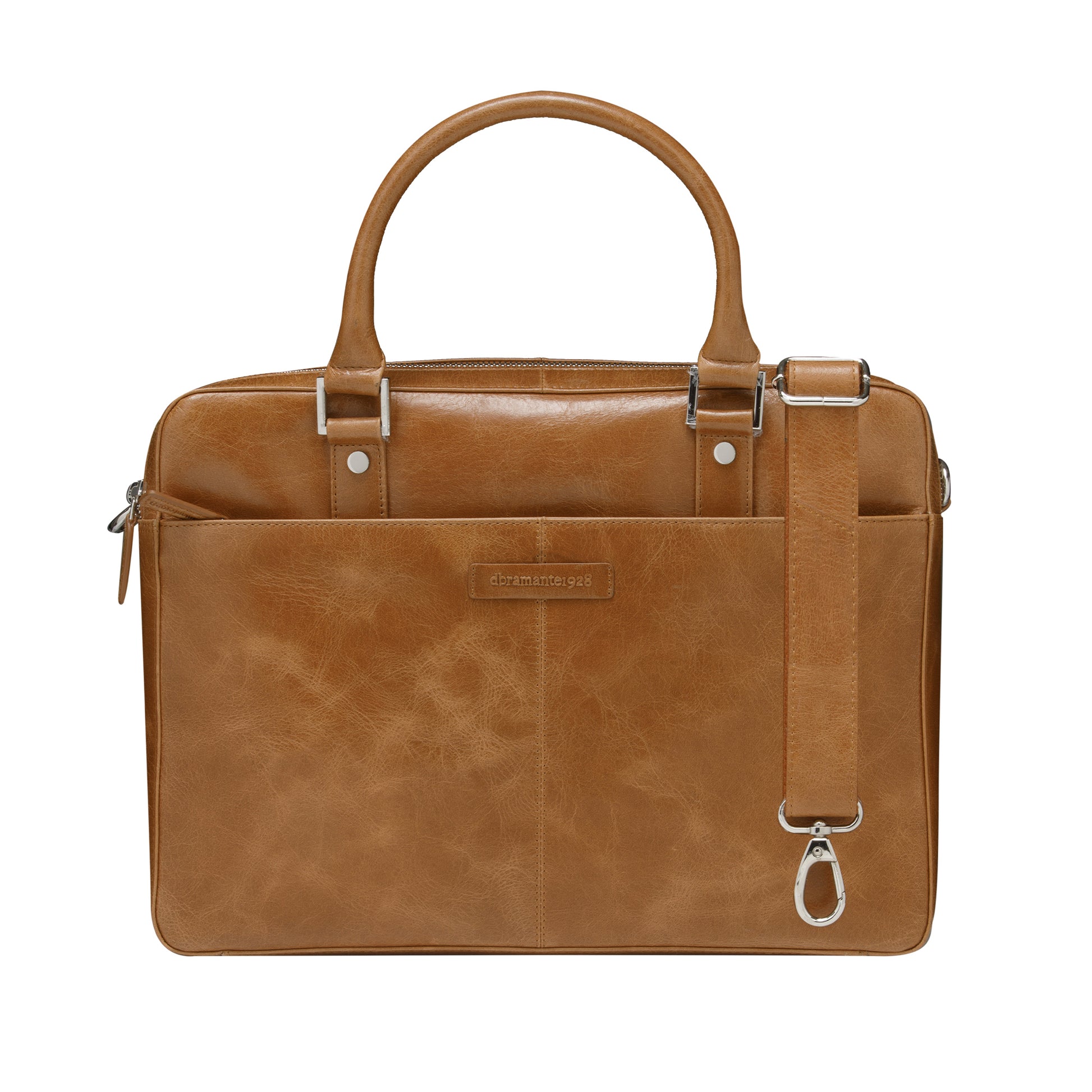 dbramante1928 Rosenborg Notebook-Tasche bis 16" – Vollnarbenleder, abnehmbarer Schultergurt – Beige