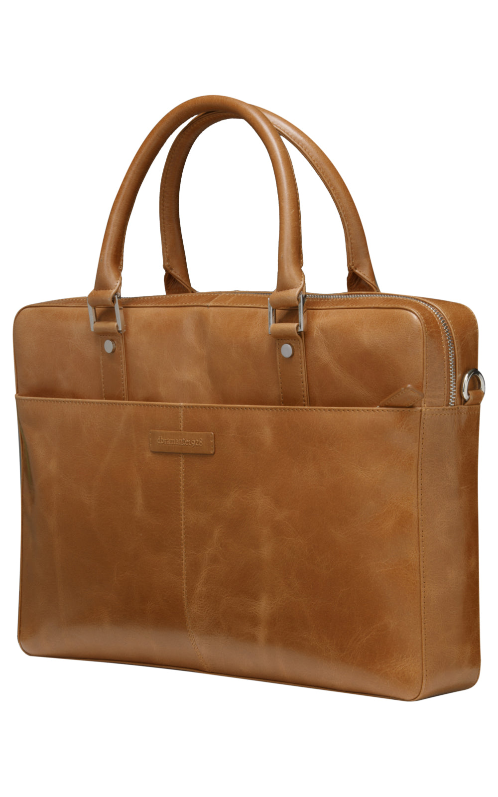 dbramante1928 Rosenborg Notebook-Tasche bis 16" – Vollnarbenleder, abnehmbarer Schultergurt – Beige
