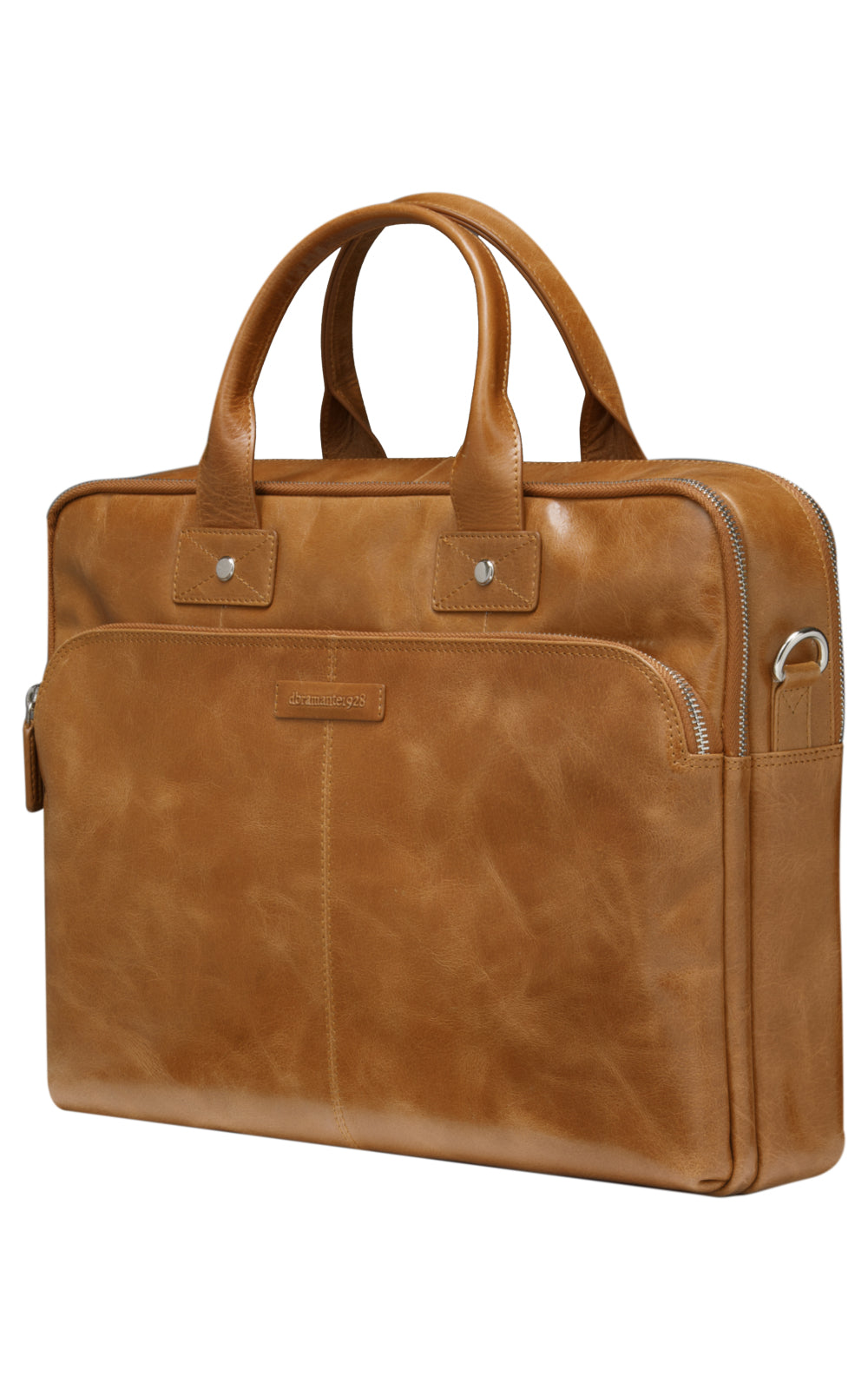 dbramante1928 Kronborg Notebook-Tasche bis 16" – Leder, abnehmbarer Schultergurt – Beige