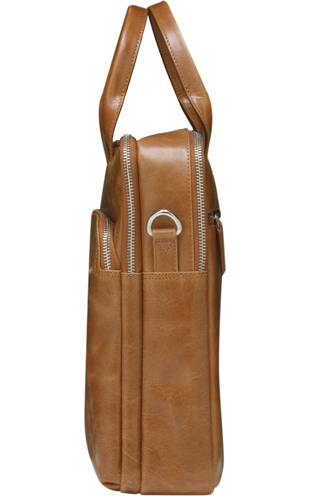 dbramante1928 Kronborg Notebook-Tasche bis 16" – Leder, abnehmbarer Schultergurt – Beige