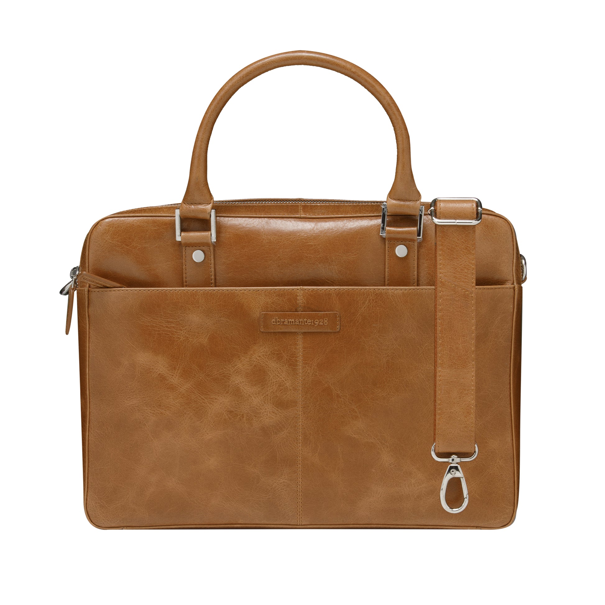 dbramante1928 Rosenborg Notebook-Tasche bis 16" – Vollnarbenleder, abnehmbarer Schultergurt – Beige