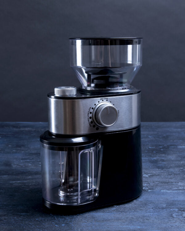 Gastronoma Kaffeemühle 18120001 – 200 g, Schlagmesser, 200 W – schwarz/silber/transparent