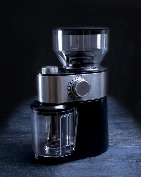 Gastronoma Kaffeemühle 18120001 – 200 g, Schlagmesser, 200 W – schwarz/silber/transparent