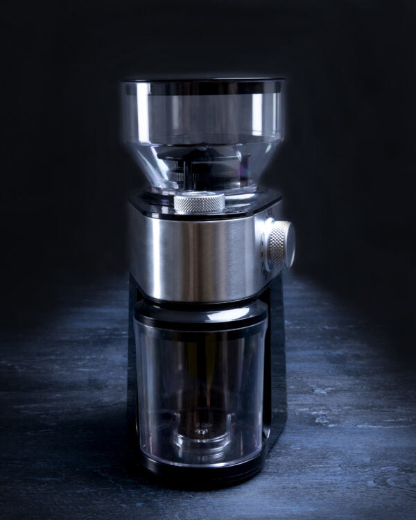 Gastronoma Kaffeemühle 18120001 – 200 g, Schlagmesser, 200 W – schwarz/silber/transparent