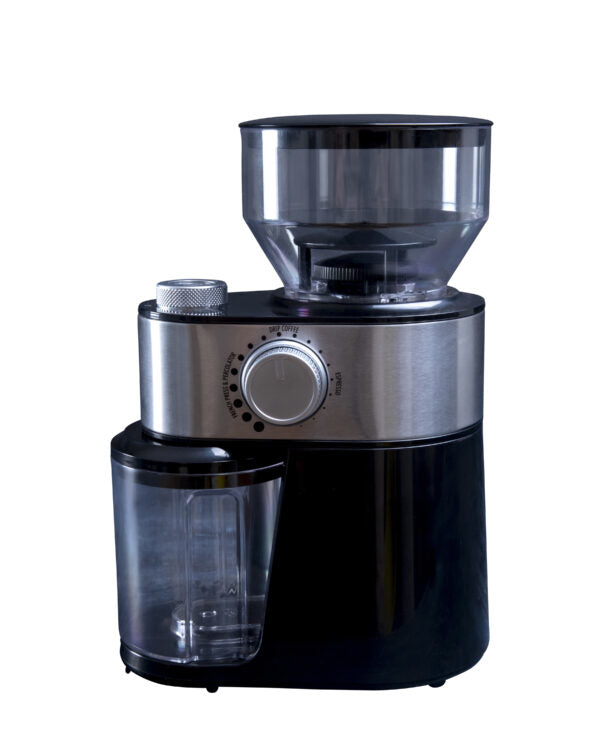 Gastronoma Kaffeemühle 18120001 – 200 g, Schlagmesser, 200 W – schwarz/silber/transparent