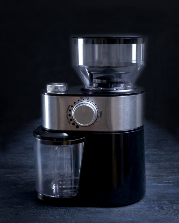Gastronoma Kaffeemühle 18120001 – 200 g, Schlagmesser, 200 W – schwarz/silber/transparent