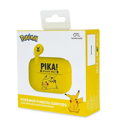 OTL Technologies Pokémon Pikachu TWS In-Ear Kinderkopfhörer – Stereo, TWS, mit Ladecase, Gelb, BT 5.0