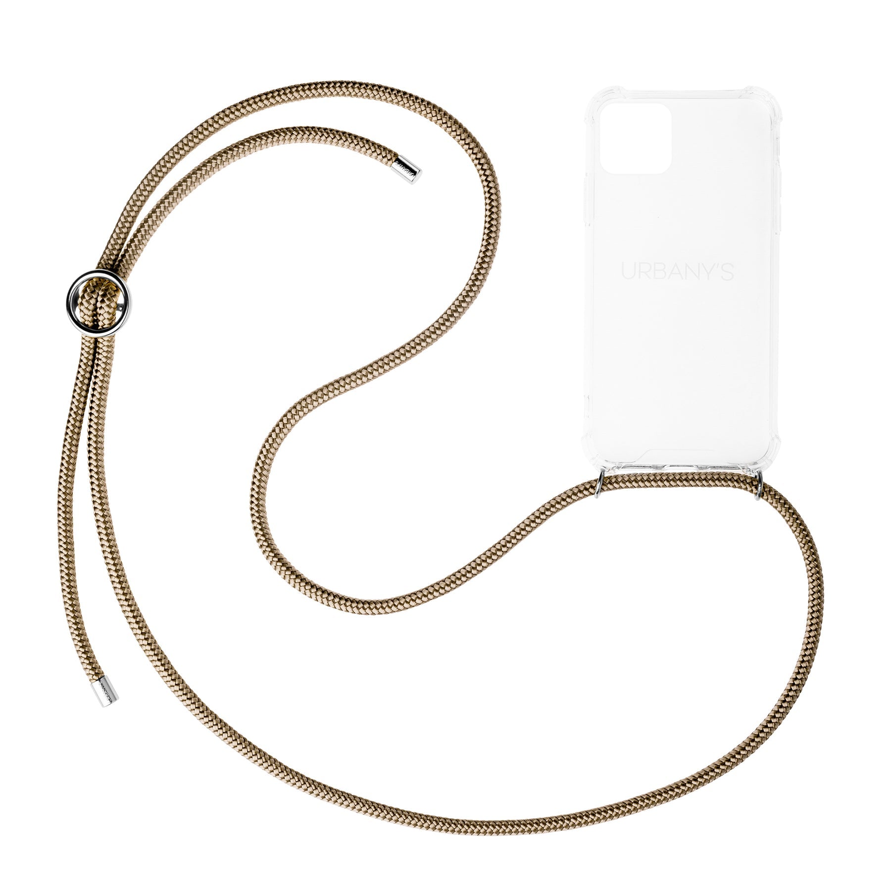 Urbany's Necklace-Hülle – für Apple iPhone 14 Plus – beige – mit Kordel