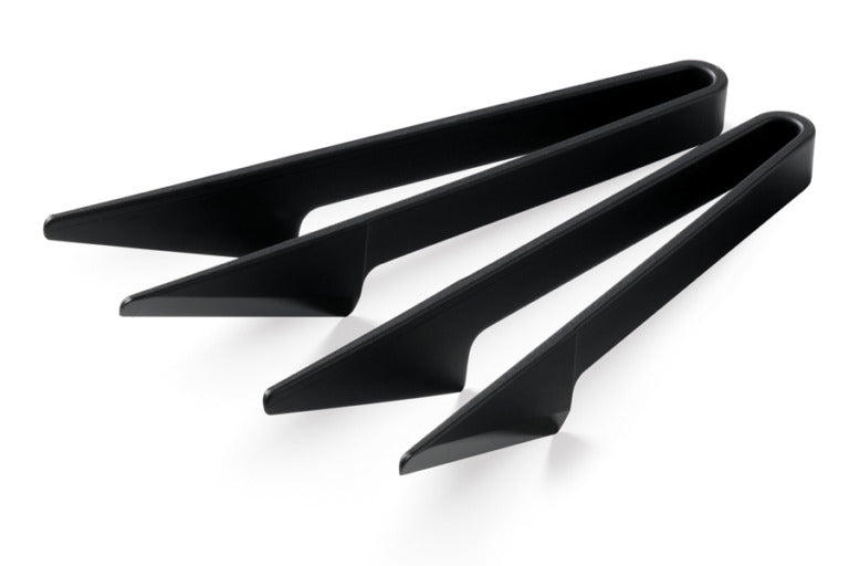 Stöckli Raclette-Zange, 2 Stk., 18 cm, Silikon, Schwarz, Hitzebeständig
