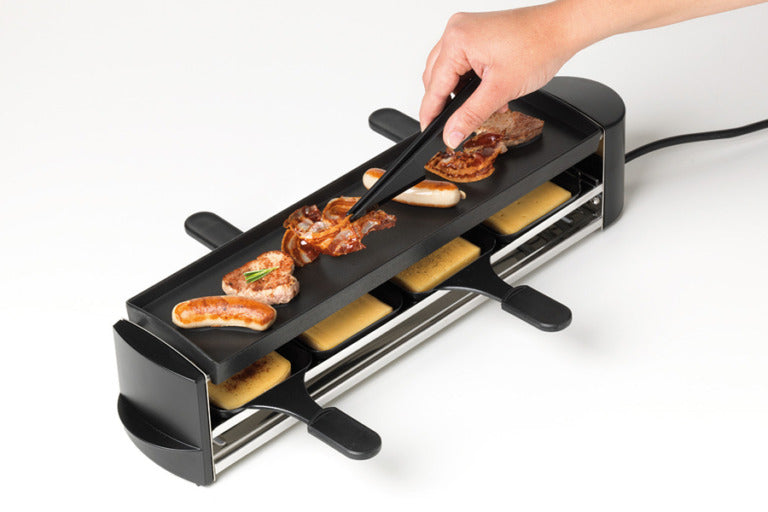 Stöckli Raclette-Zange, 2 Stk., 18 cm, Silikon, Schwarz, Hitzebeständig