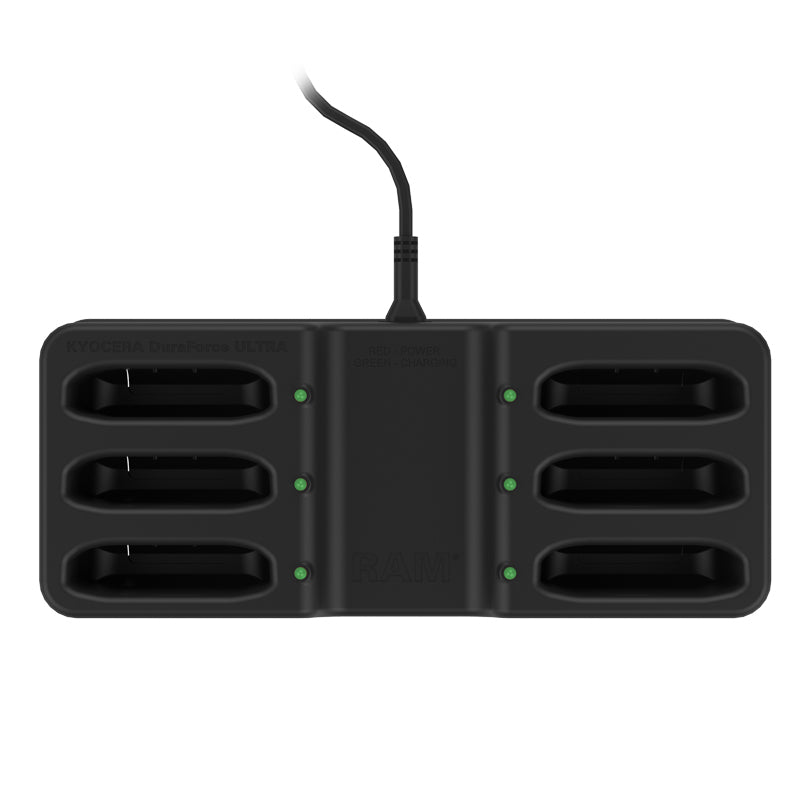 RAM Mounts Ladestation, 6-fach, mit LED-Anzeige – für Kyocera DuraForce Ultra 5G E7110