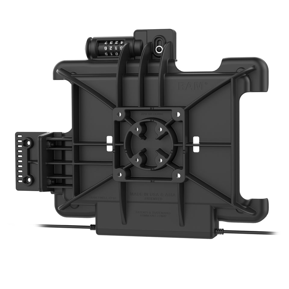 RAM Mounts Tablet-Rahmen – für Honeywell RT10 – VESA 75×75, 2× USB-A – Schwarz