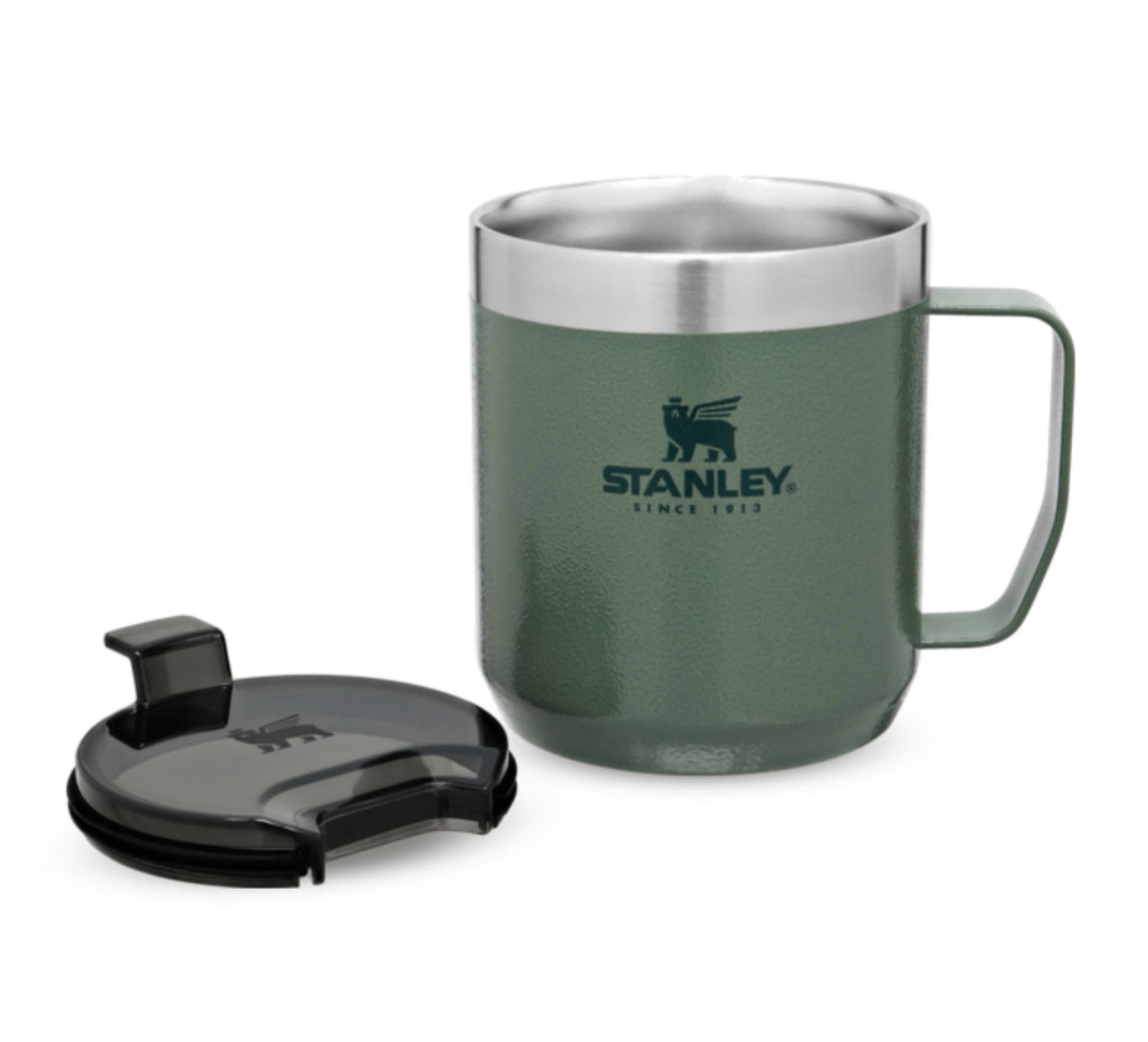 Stanley Camp Mug Thermobecher 350 ml – doppelwandig 1,5 h heiss/3 h kalt, Edelstahl, grün