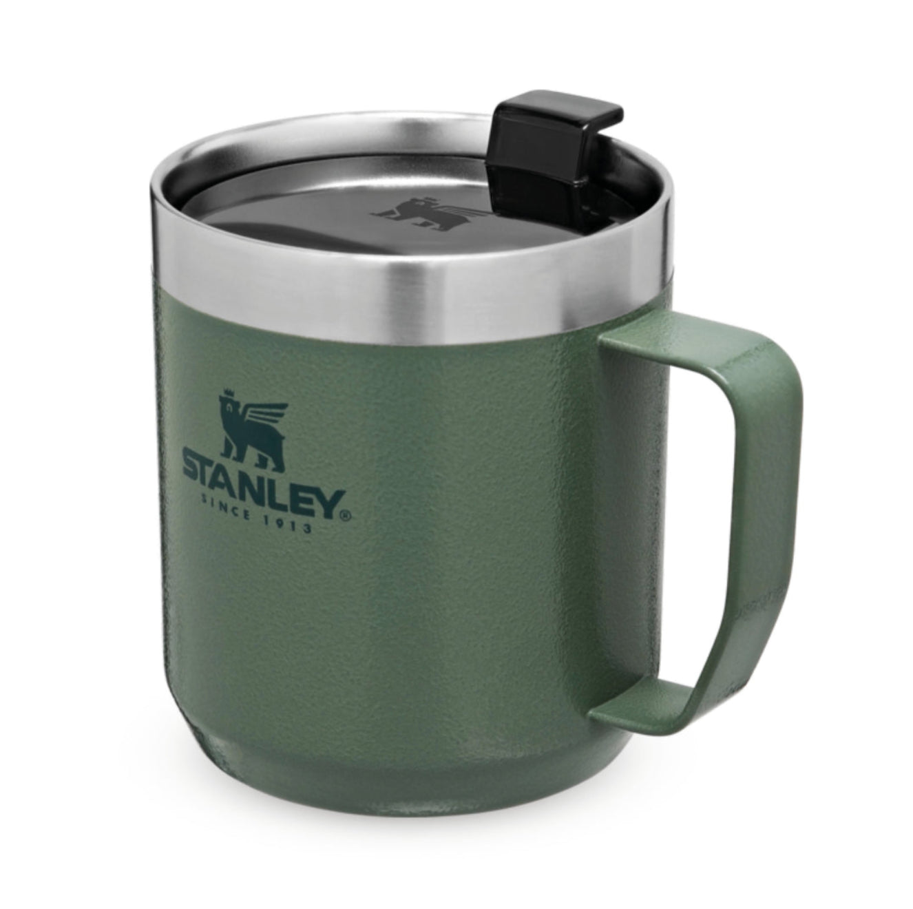 Stanley Camp Mug Thermobecher 350 ml – doppelwandig 1,5 h heiss/3 h kalt, Edelstahl, grün