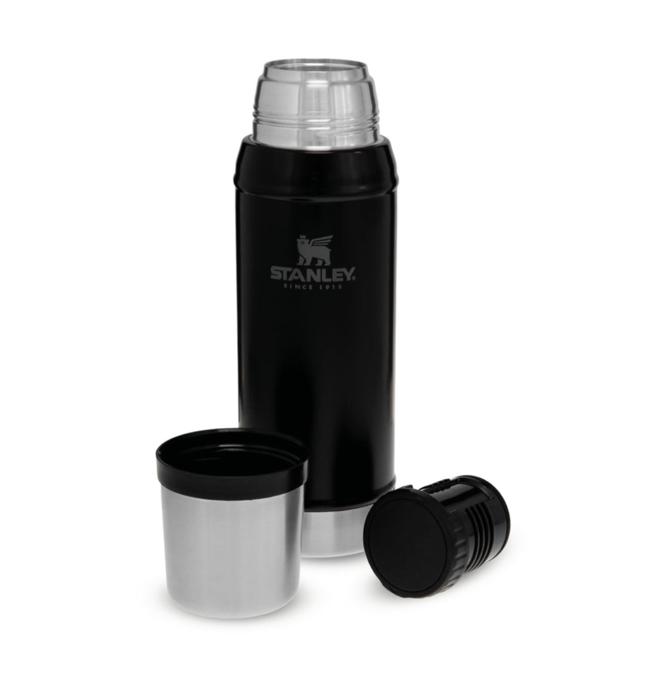 Stanley Classic Isolierflasche 750 ml – doppelwandig 20 h heiss/20 h kalt, Edelstahl, Schraubdeckel