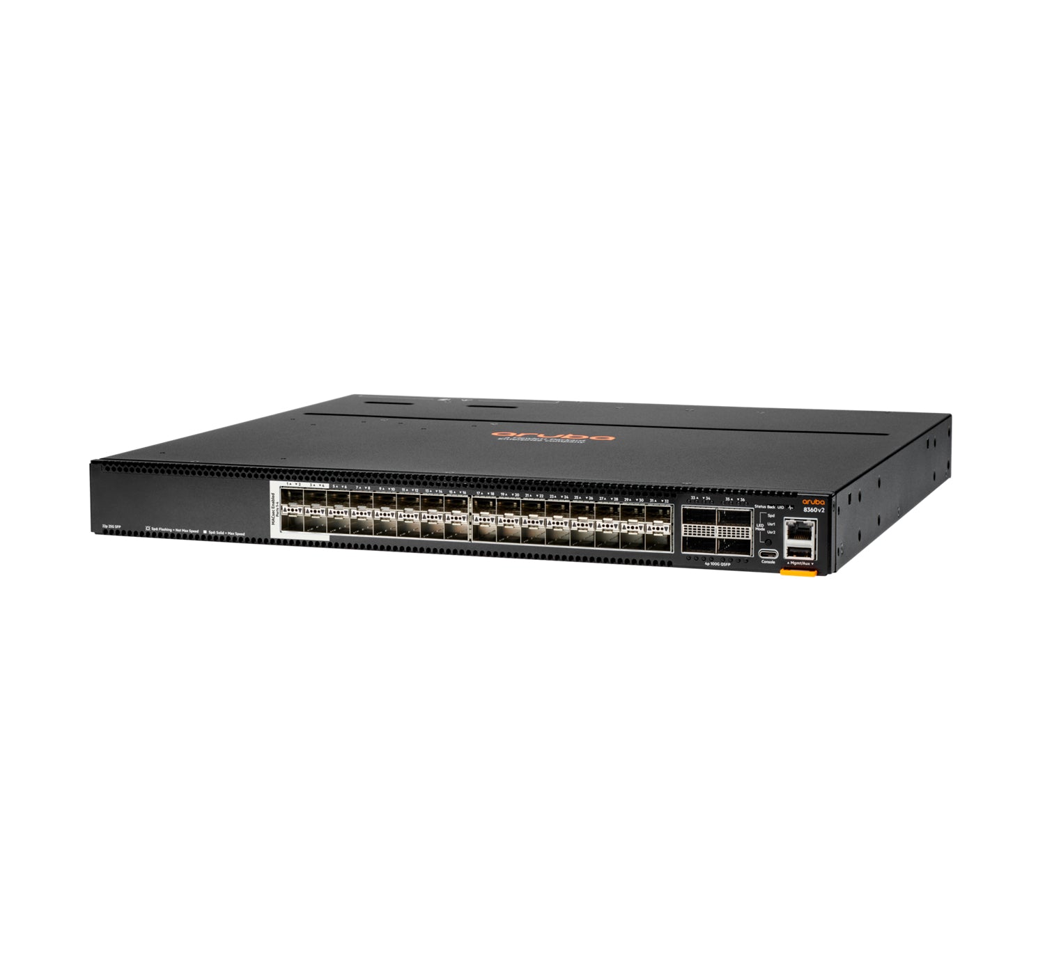 HPE Aruba Networking 8360-32Y4C v2 – Managed Switch – 32×SFP28, 4×QSFP28, L3, 1U