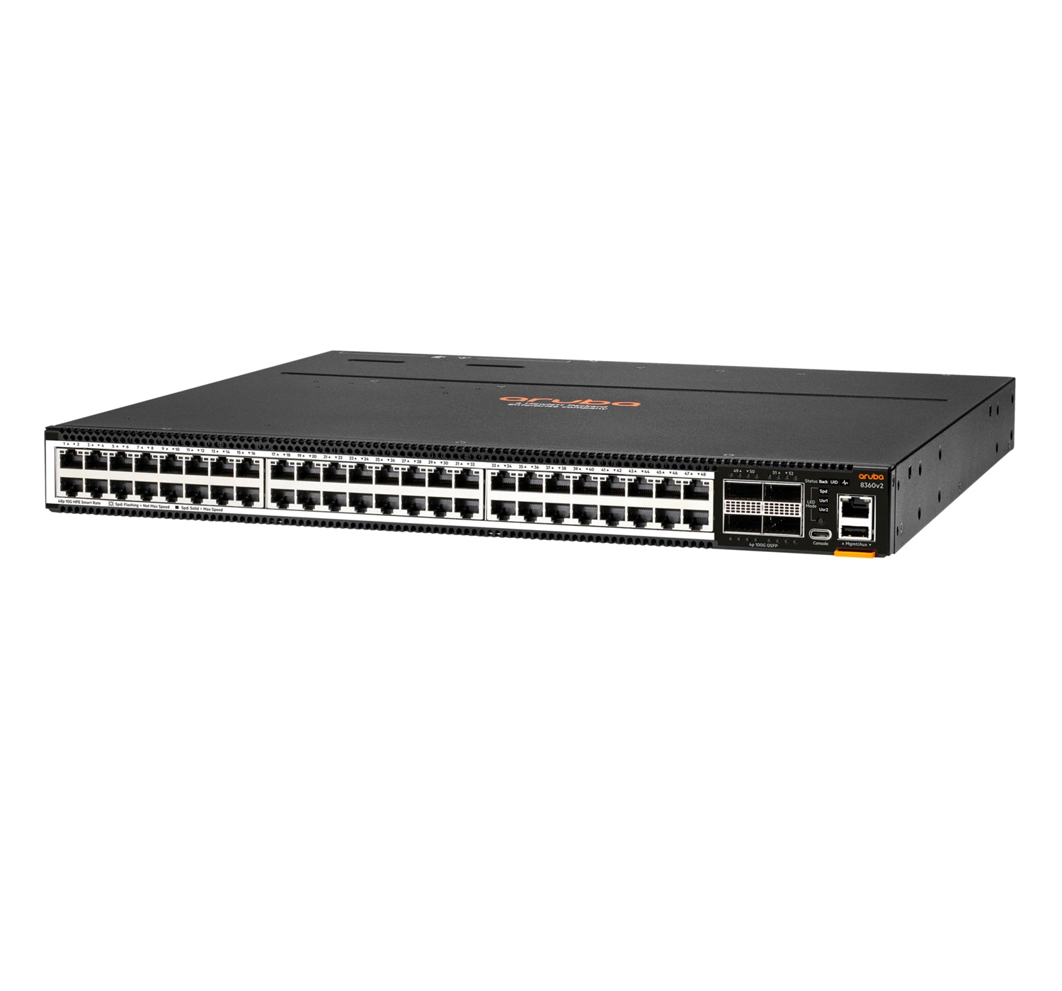 HPE Aruba 8360-48XT4C v2 – Managed L3 Switch – 48× 1/10G, 4× QSFP+, 19", 1U