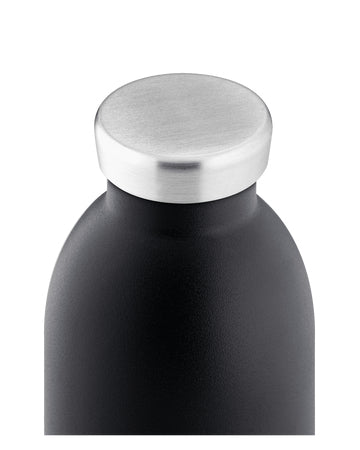 24Bottles Trinkflasche Clima – 8,5 dl – Edelstahl, isoliert, Schraubverschluss – Tuxedo Schwarz