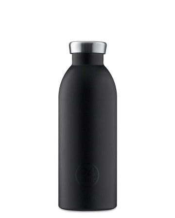 24Bottles Trinkflasche Clima – 8,5 dl – Edelstahl, isoliert, Schraubverschluss – Tuxedo Schwarz