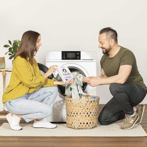 Washo Waschstreifen für Universal – Lavendel – 60 Streifen – biologisch abbaubar