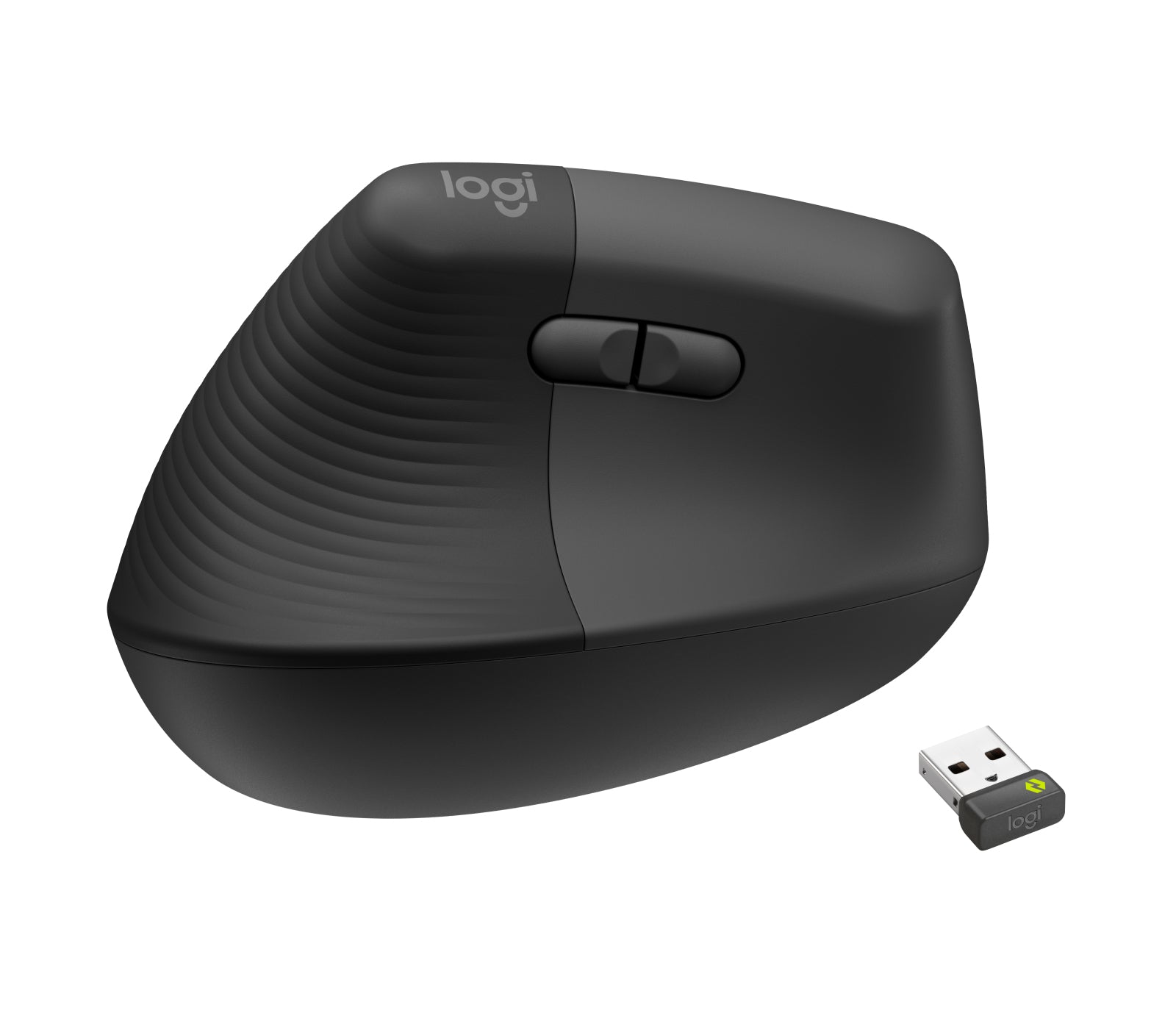 Logitech Lift for Business Linkshändige Ergonomische Maus – für Linkshänder, Graphit/Schwarz