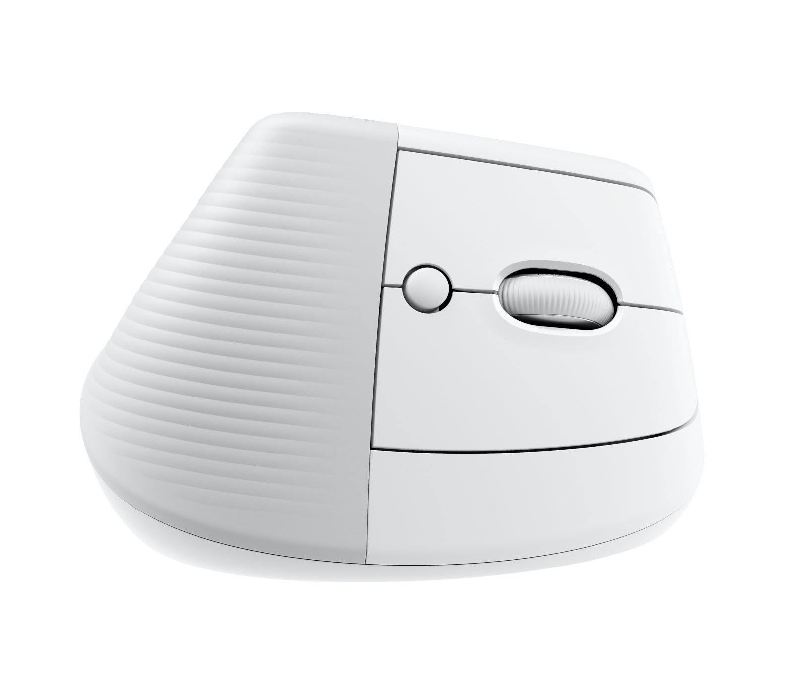 Logitech Lift for Business Ergonomische Maus – kabellos, für Rechtshänder, vertikal, Bolt-Empfänger, weiss