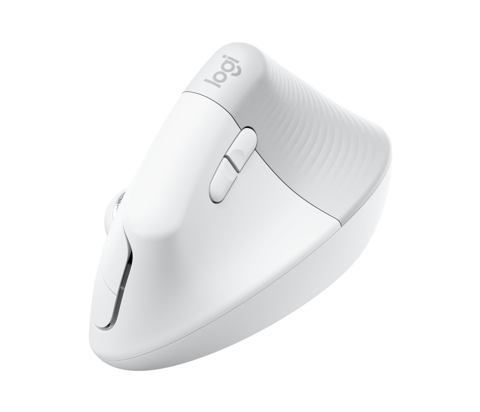 Logitech Lift for Business Ergonomische Maus – kabellos, für Rechtshänder, vertikal, Bolt-Empfänger, weiss