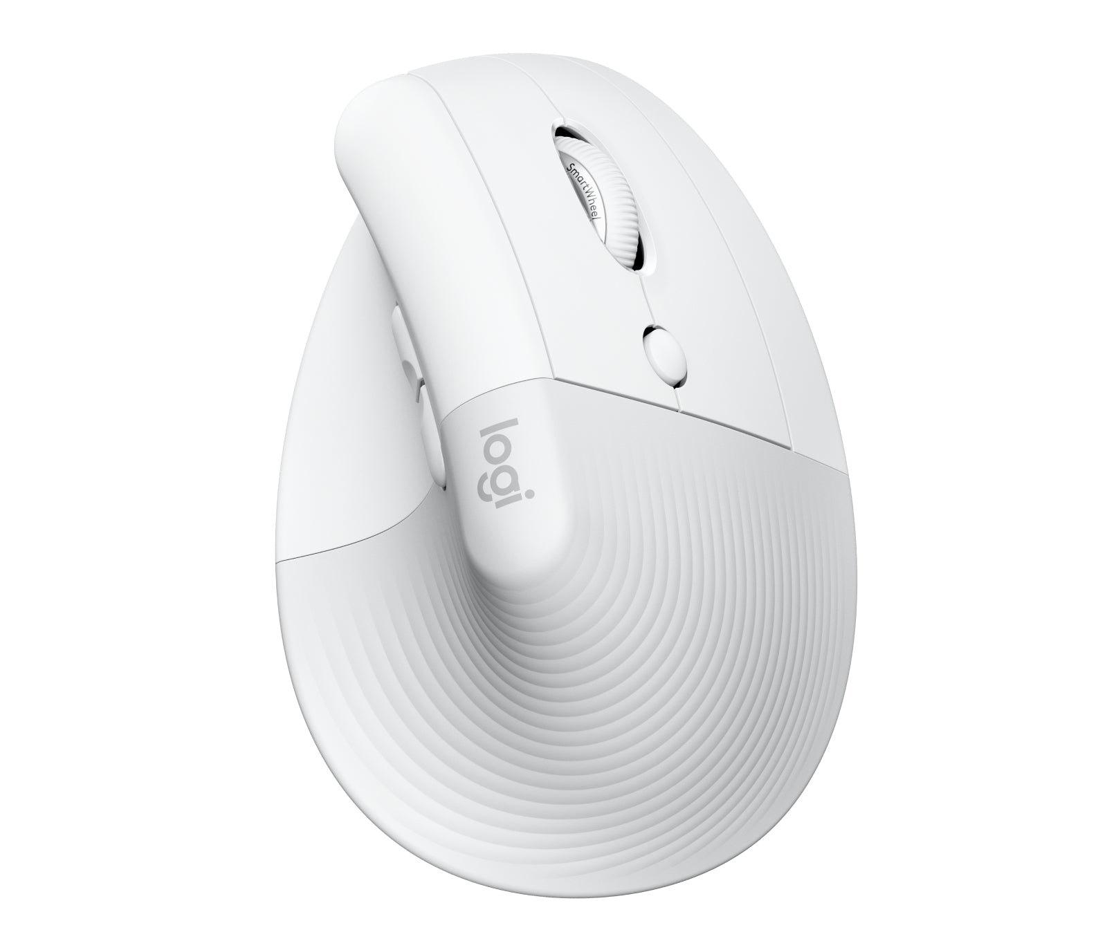 Logitech Lift for Business Ergonomische Maus – kabellos, für Rechtshänder, vertikal, Bolt-Empfänger, weiss