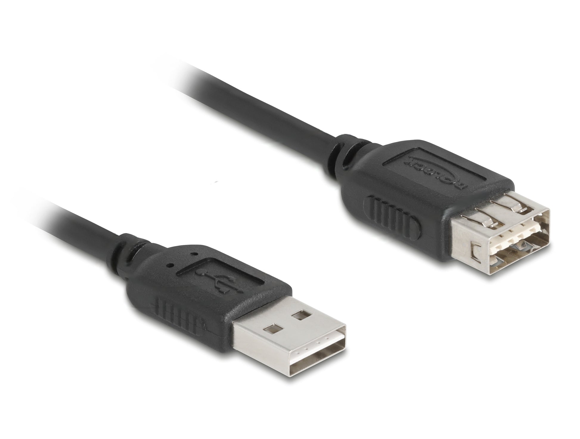 DeLOCK USB-A Verlängerungskabel (Stecker auf Buchse) – USB 2.0 (480 Mbit/s) – 0,2 m – Schwarz
