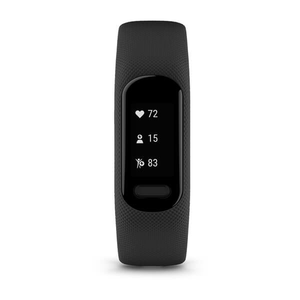 Garmin Vivosmart 5 GPS – Polycarbonat Schwarz, Sportarmband, S/M, 50 m, für Android, iOS