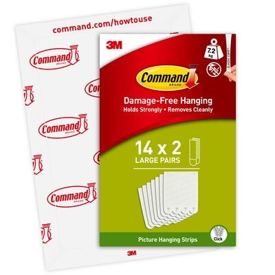 Command Montagepad – Weiss, bis 7,2 kg, für Fliesen