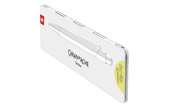 Caran d-Ache Kugelschreiber – Pastellgelb Fluo, Aluminium