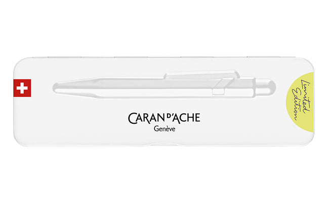 Caran d-Ache Kugelschreiber – Pastellgelb Fluo, Aluminium