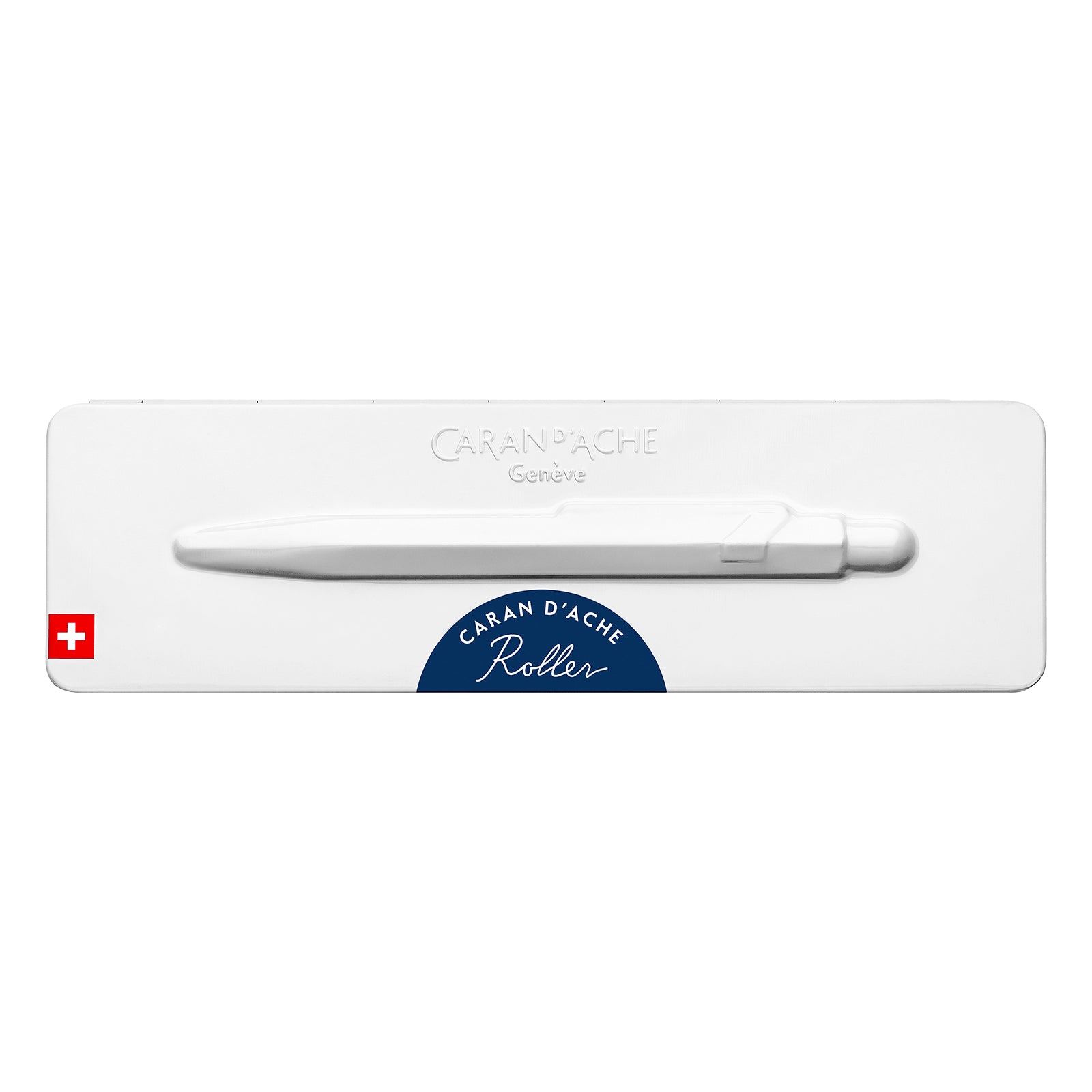 Caran d-Ache Caran d’Ache 849 – Tintenroller, 0,7 mm, Schwarz, Druckmechanik, Aluminium, Blau