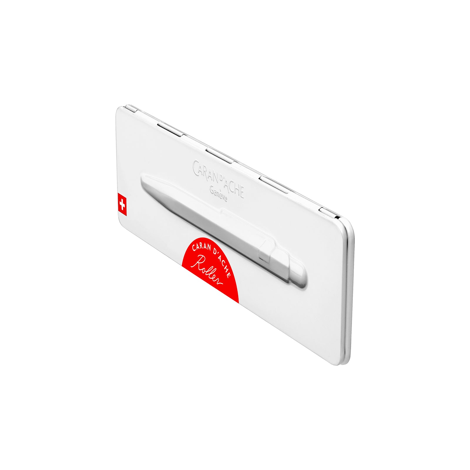 Caran d-Ache Caran d’Ache 849 – Tintenroller, 0,7 mm, schwarz, Druckmechanik, Aluminium, rot