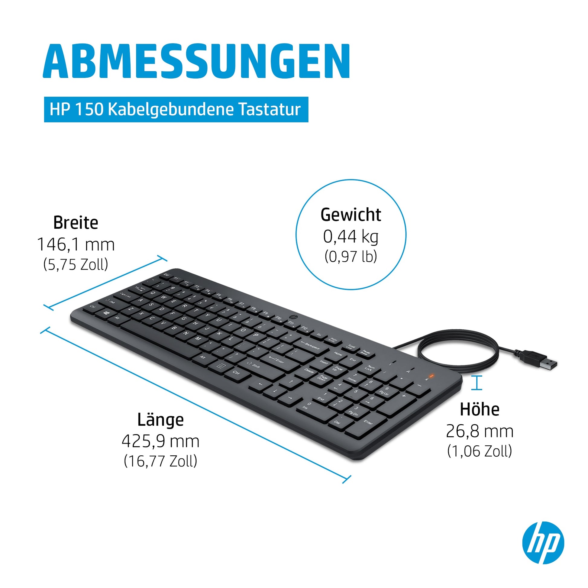 HP 150 – Tastatur, kabelgebunden