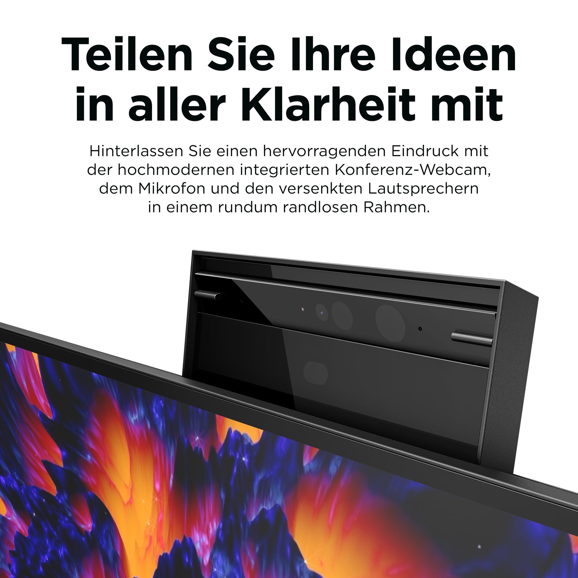 HP Z24m G3 – Monitor, 23,8" 2560 × 1440 (WQHD), IPS, 90 Hz, 400 cd/m², Webcam, USB-C, VESA 100 × 100, Silber