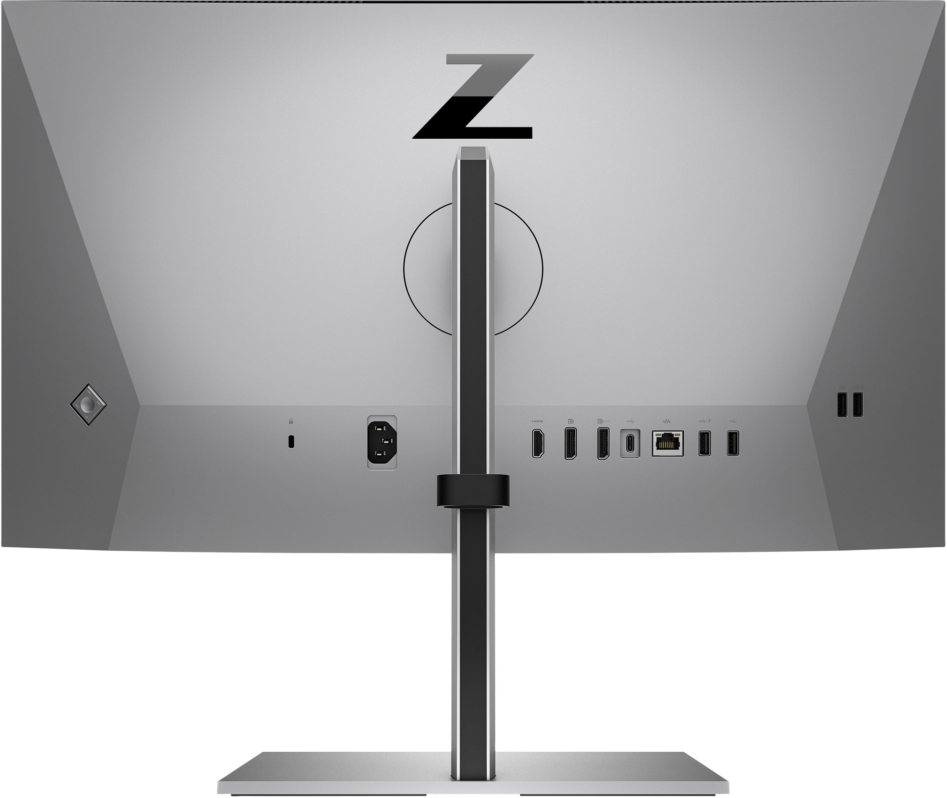 HP Z24M G3 – Monitor, 23,8", IPS, 90 Hz, 400 cd/m², Webcam, Mikrofon, Lautsprecher, USB-C, Silber
