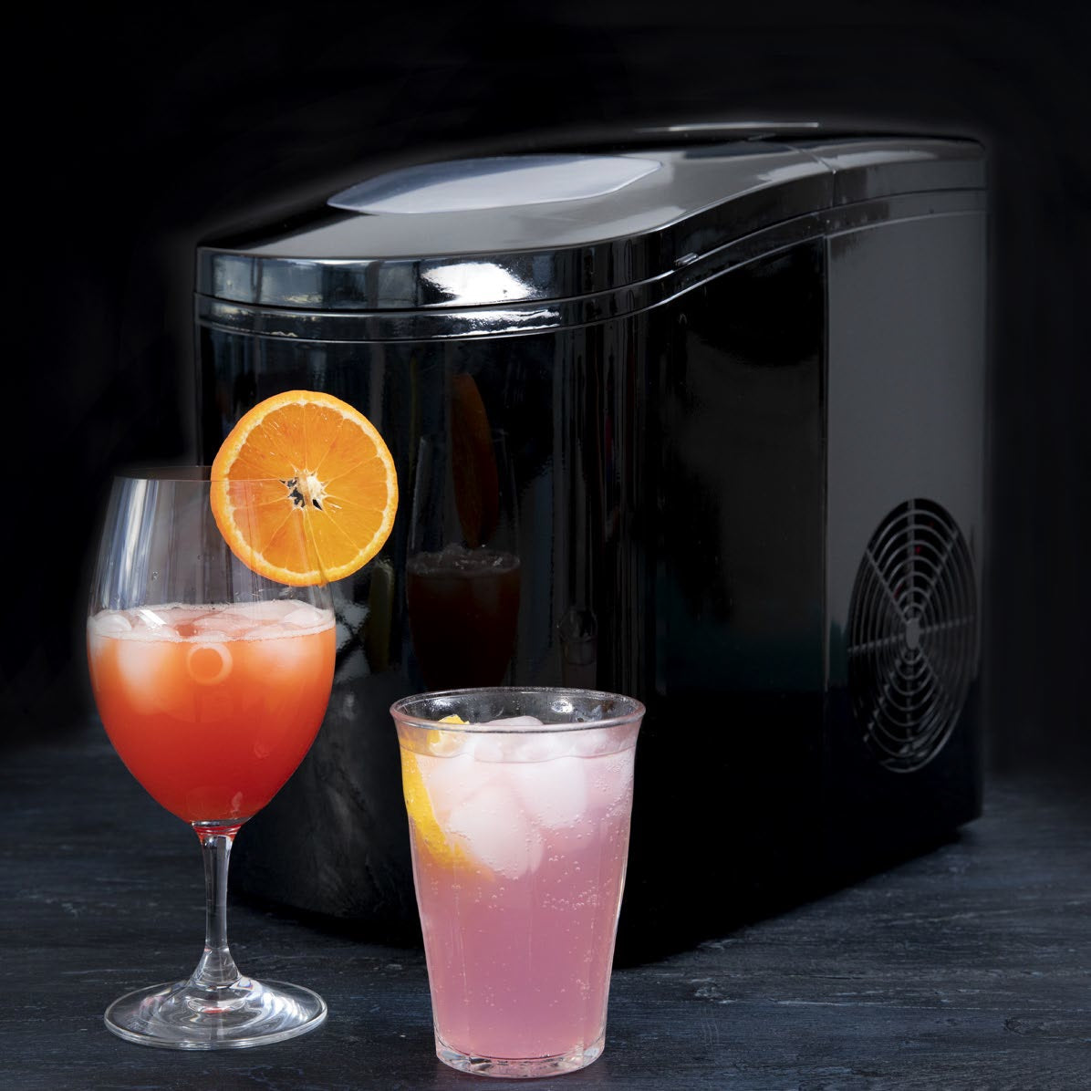 Gastronoma Eiswürfelmaschine 18620001 – 9 Würfel/10 min, 1,7 l – schwarz